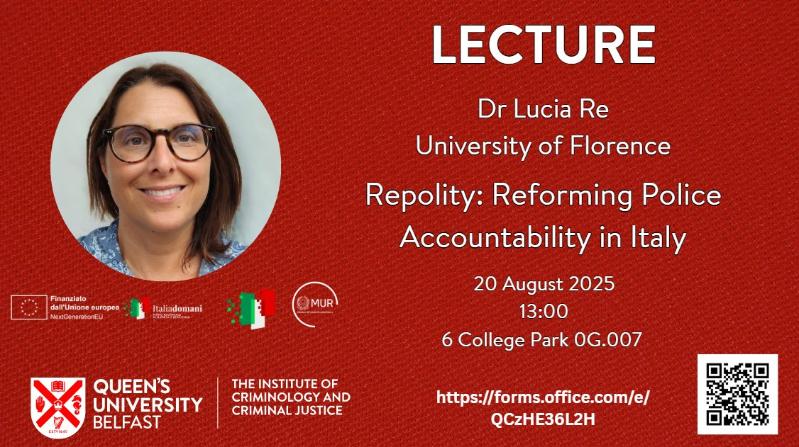 Poster advertising Dr Lucia Re